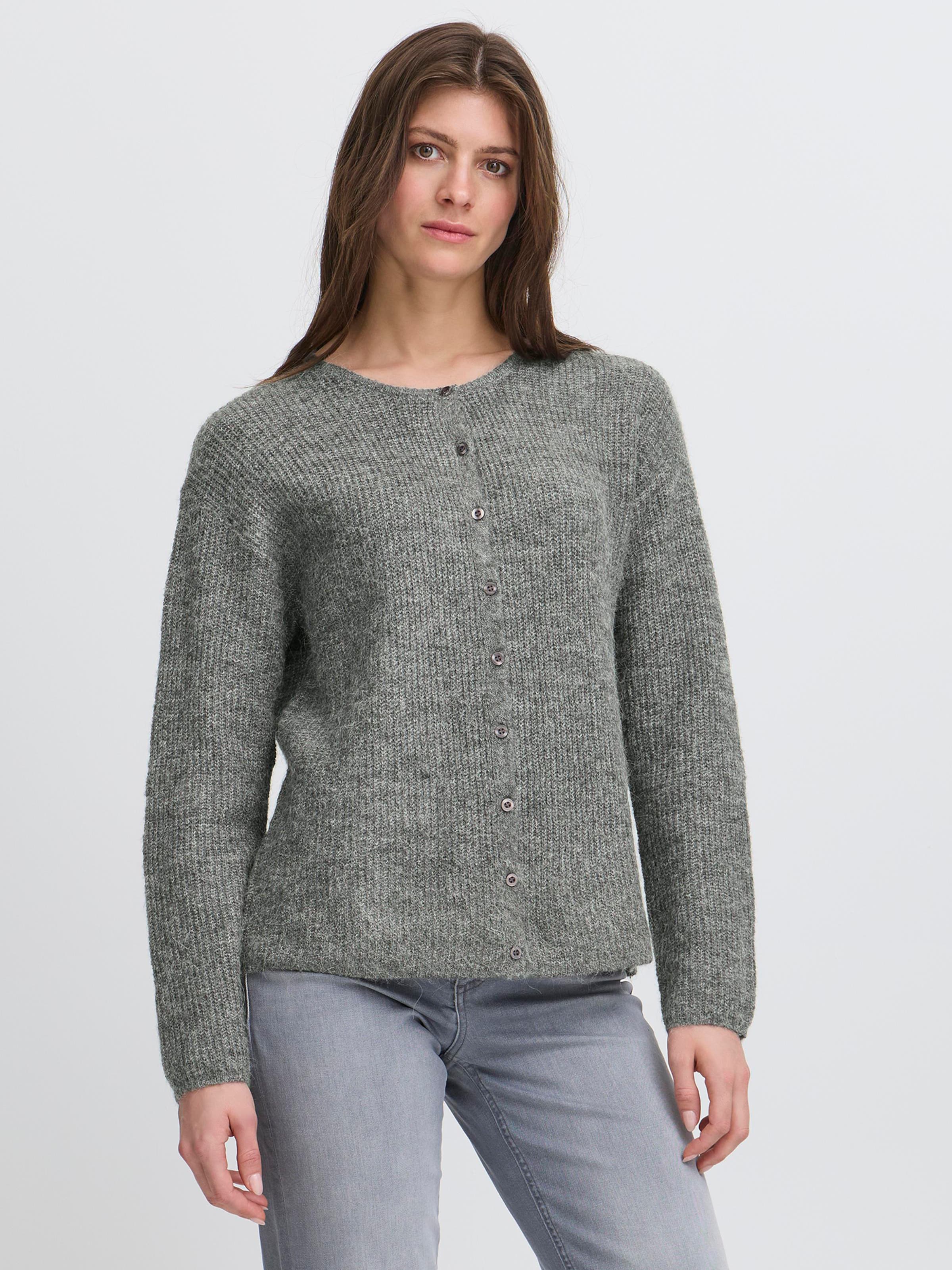 売れ筋商品|||イチ ニット&セーター レディース アウター IHKAMARA - Cardigan - dark grey melange イチ レディース ニット&セーター アウター IHKAMARA - Cardigan