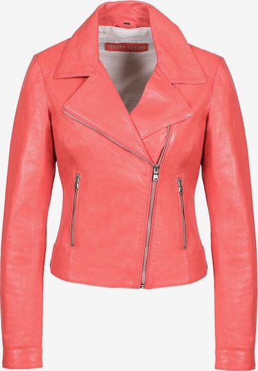 FREAKY NATION Jacke ' Bikerjacket ' in koralle, Produktansicht
