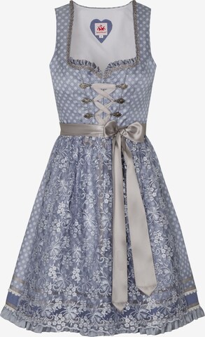 SPIETH & WENSKY Dirndl 'Amazona' in Blauw: voorkant