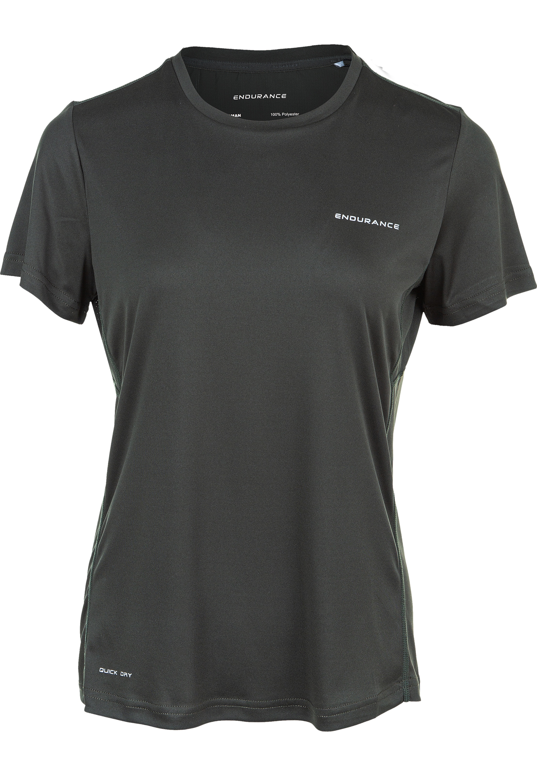 ENDURANCE Funktsionaalne särk 'Milly', värv roheline: eest vaates