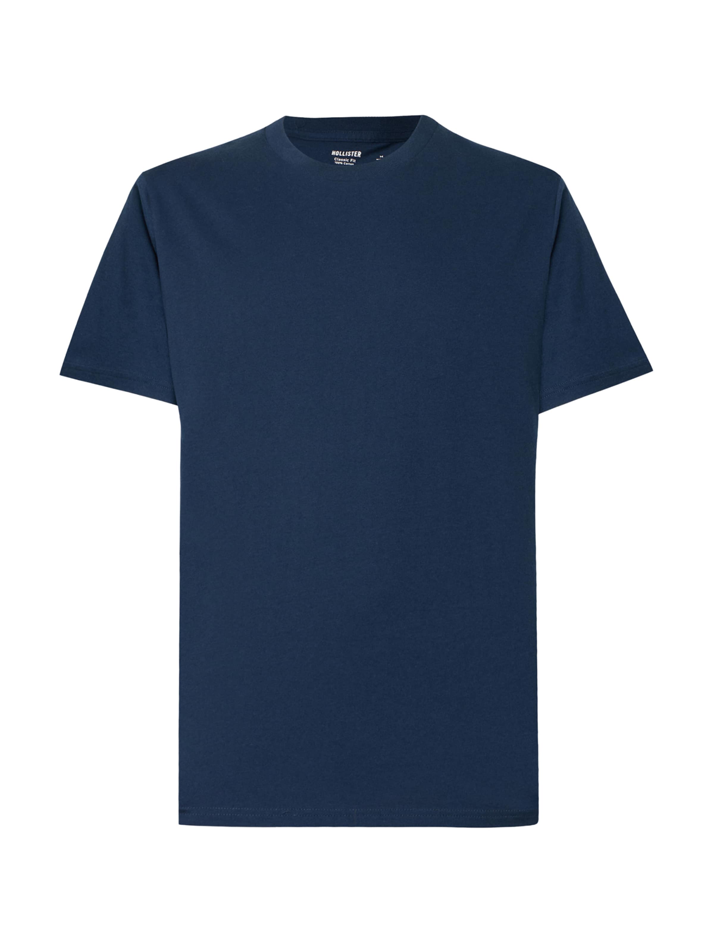 T-Shirt 'CLASSIC' HOLLISTER en bleu : devant