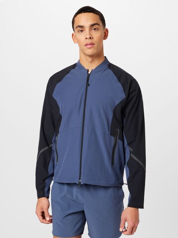 UNDER ARMOUR Athletic Jacket 'Unstoppable' in Grey: front