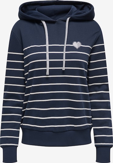 ONLY Sweatshirt i S i navy / sølv / hvid, Produktvisning