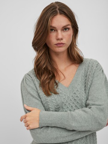 VILA Sweater 'RIL' in Green