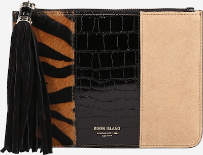 River Island Pismo torbica u sivkasto bež / karamela / crna, Pregled proizvoda