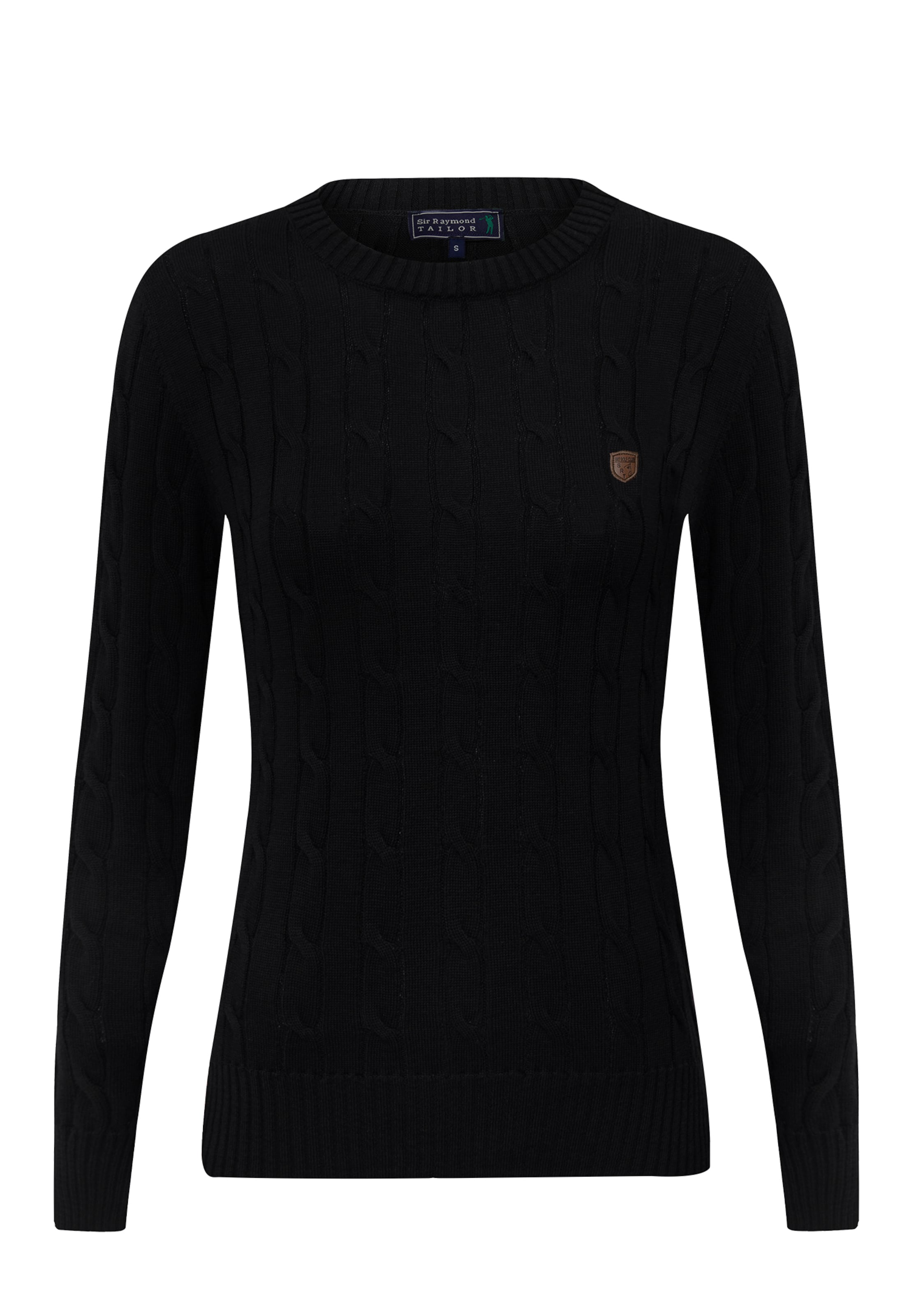 Sir Raymond Tailor Strickpullover 'Igor' in Schwarz: Vorderseite