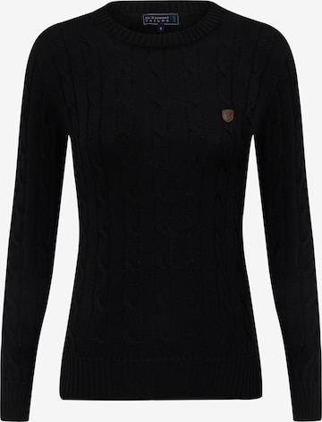 Sir Raymond Tailor Trui 'Igor' in Zwart: voorkant