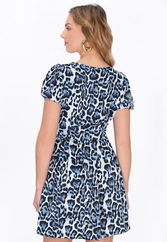 Robe-chemise faina en bleu