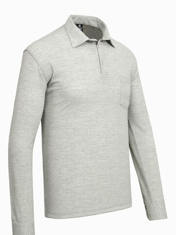 Cizgi Triko Shirt‌‌‌‌‌‌ in Grau