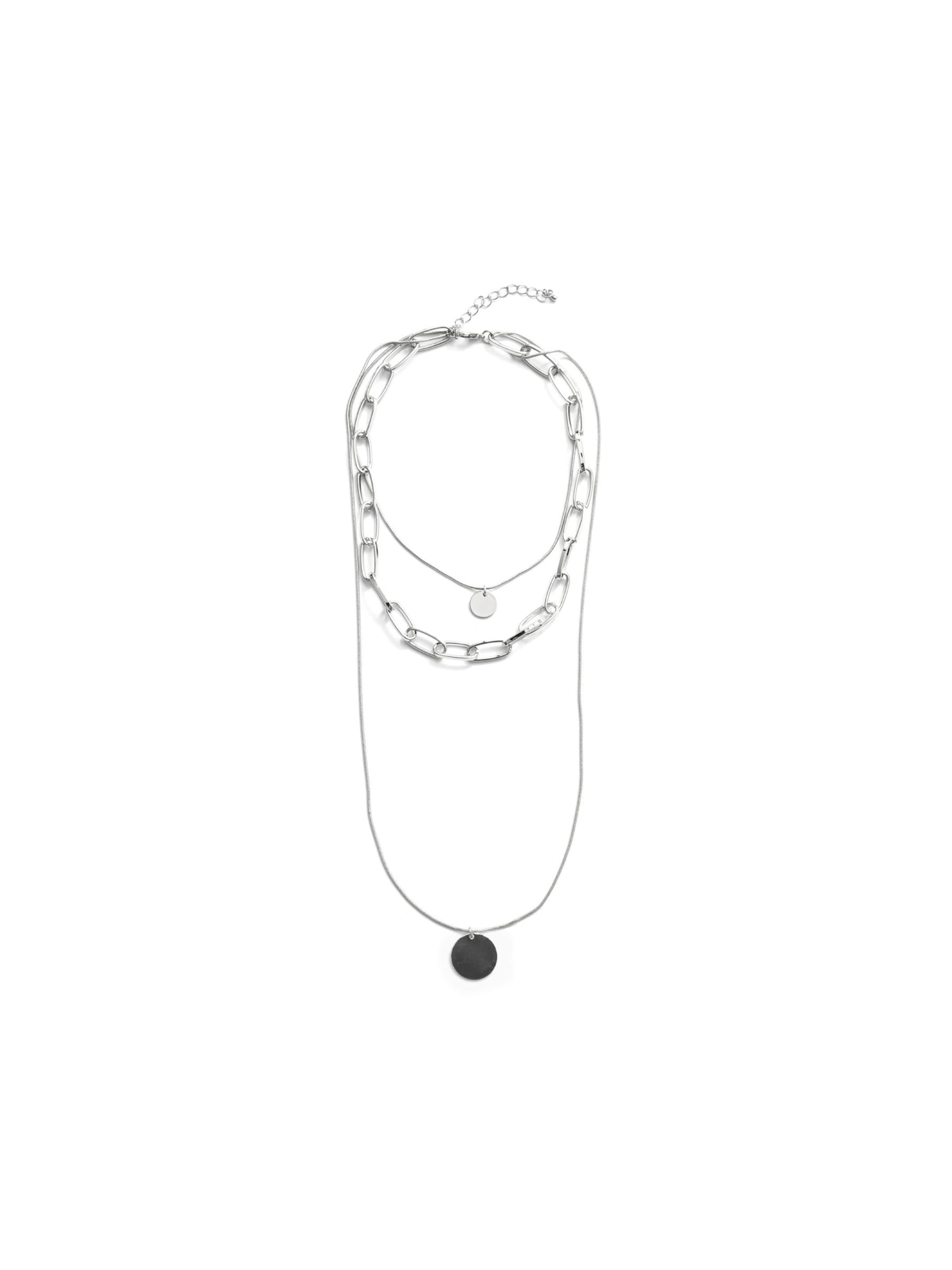 Luxenter Ketting 'Hanoi' in Onesize in de kleur Zilvergrijs, Productweergave