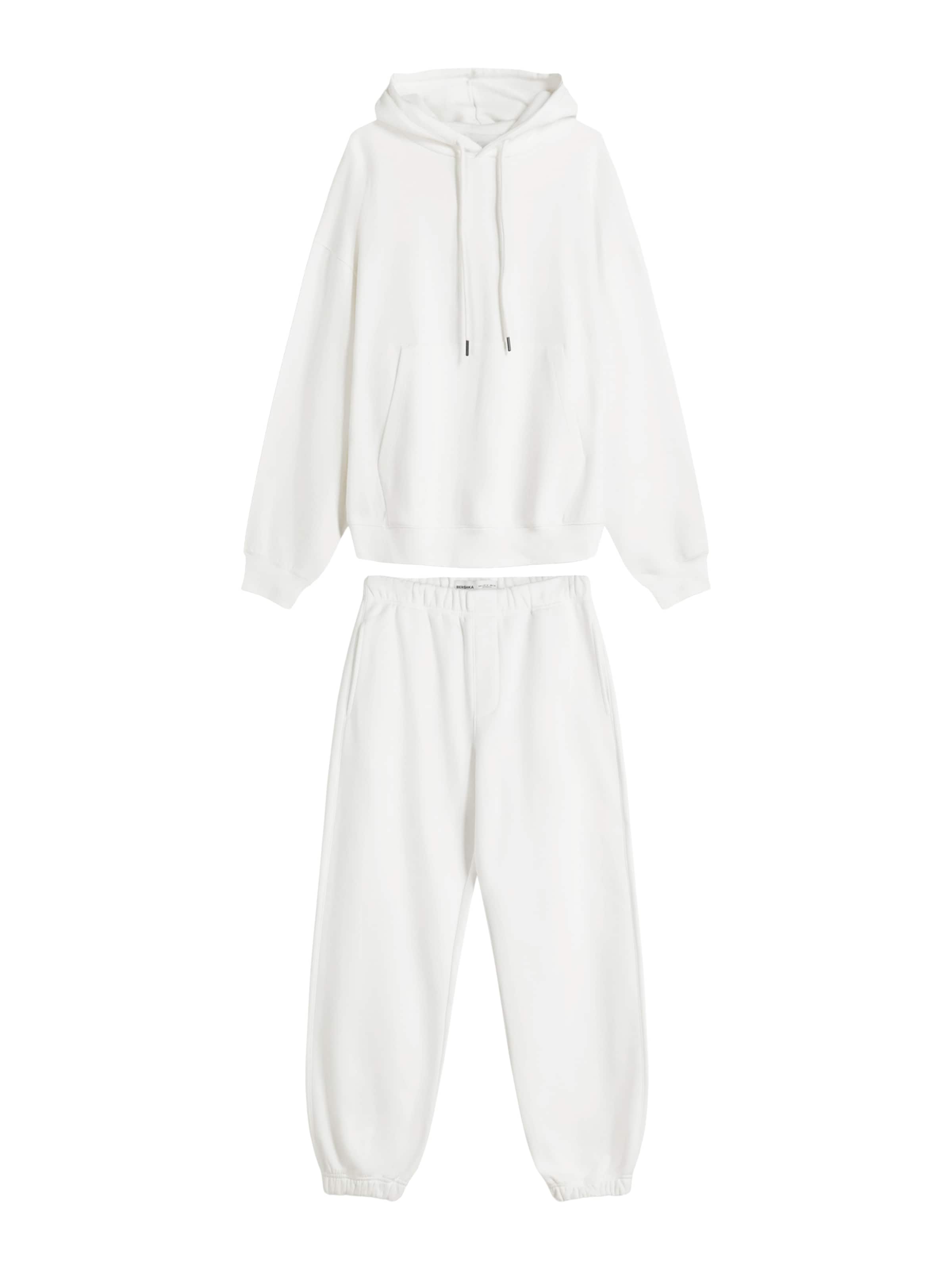 Bershka Survêtement en blanc naturel, Vue avec produit