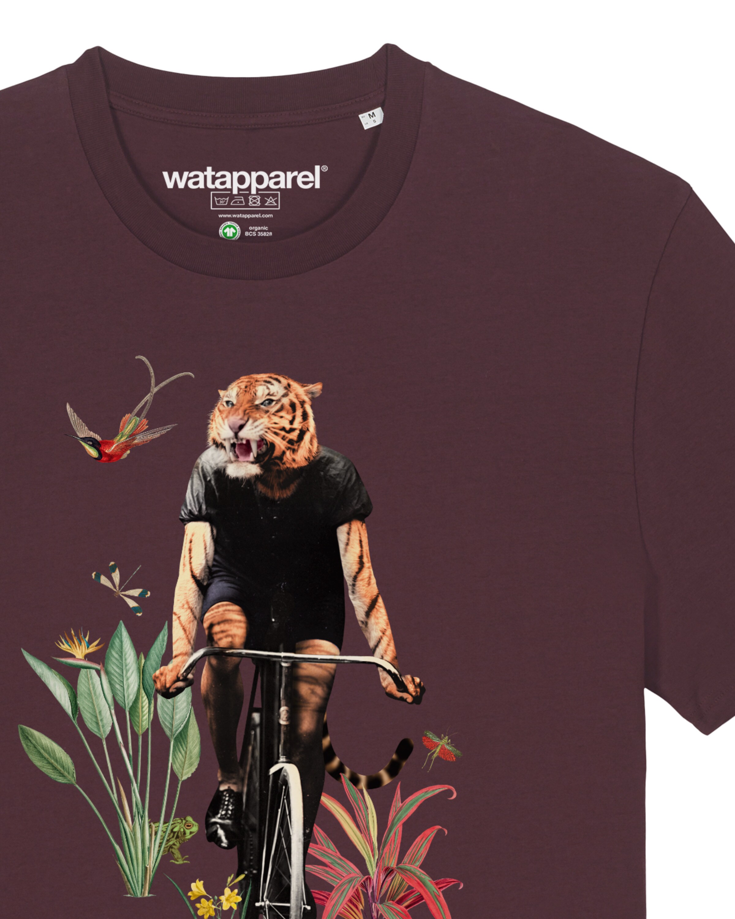 Maglietta ' Fancy Tiger ' di Watapparel in rosso
