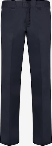 DICKIES Regular Trousers with creases '873 Slim Straight' in Blue: front