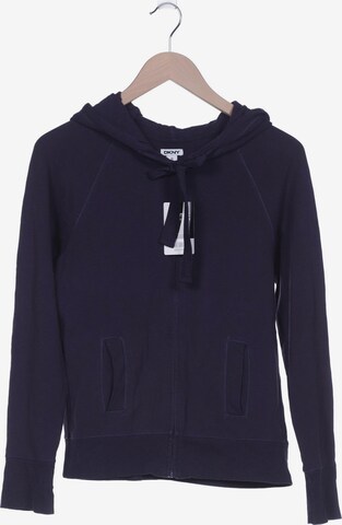 DKNY Sweatshirt & Zip-Up Hoodie in M in Blue: front