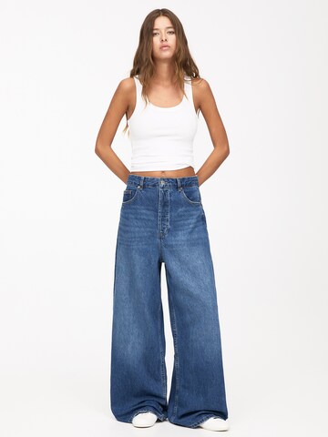 Wide leg Jeans di Pull&Bear in blu