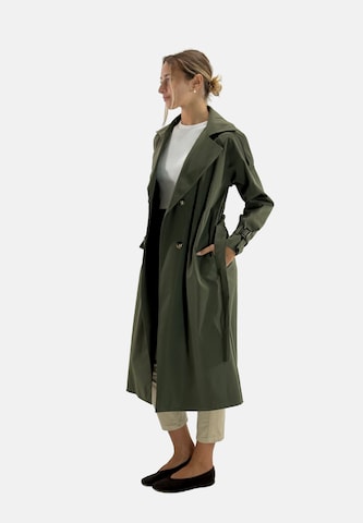 Manteau mi-saison Elara en vert