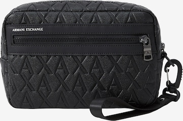 ARMANI EXCHANGE Toilettilaukku värissä musta: etupuoli