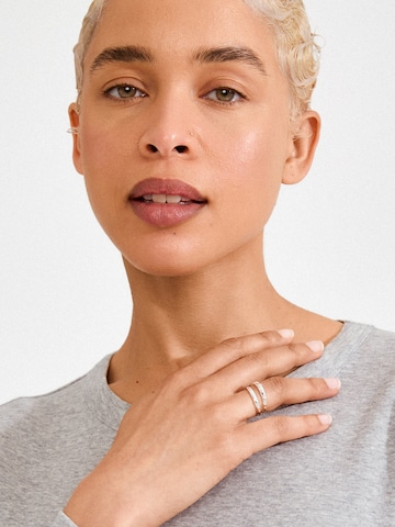 PilgrimPrsten 'Fire' - srebro boja