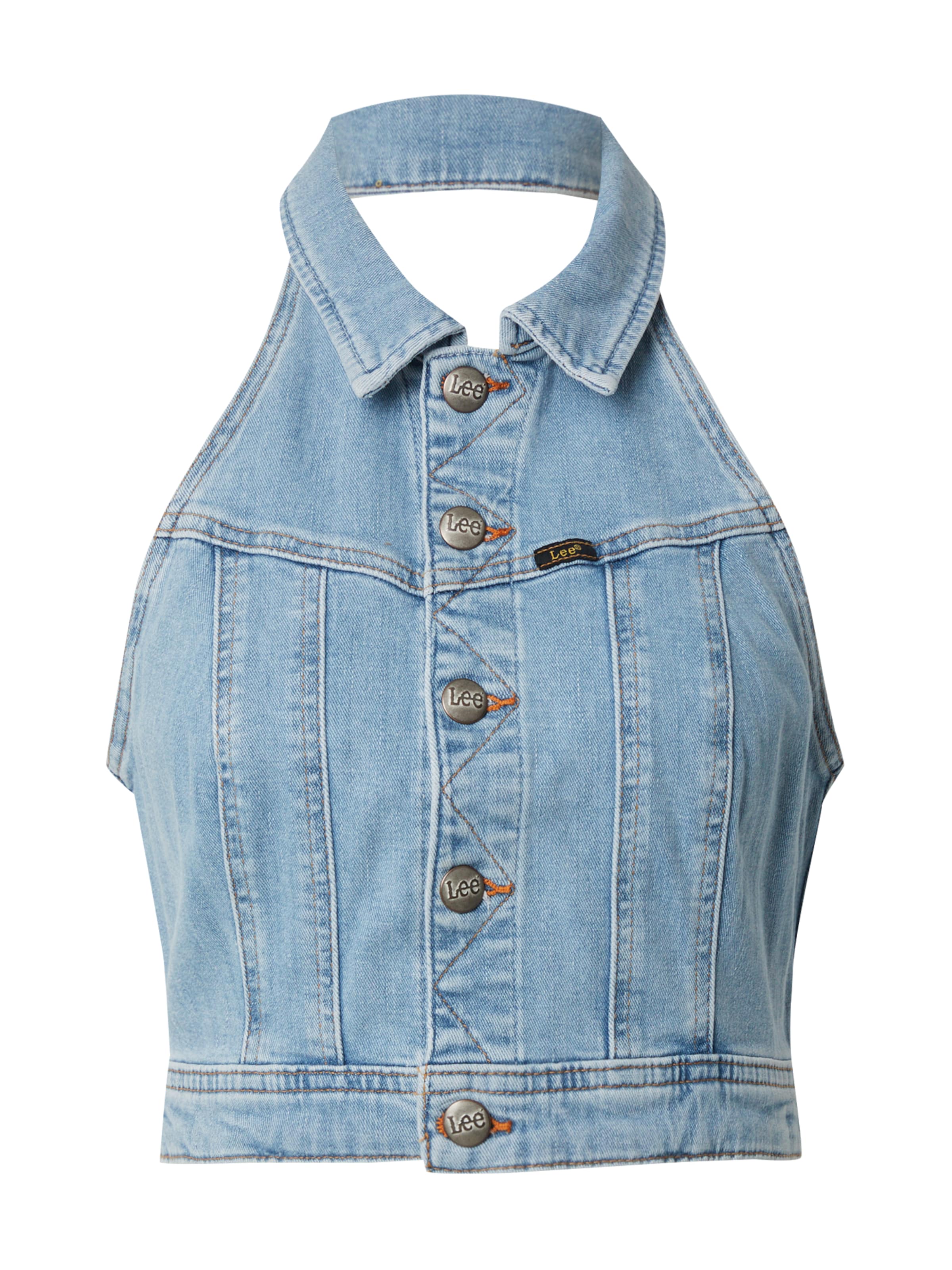 Lee Топ в синьо: отпред
