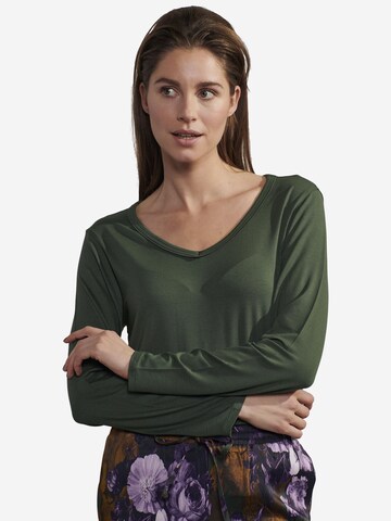 ESSENZA Pajama Shirt 'Eva' in Green: front