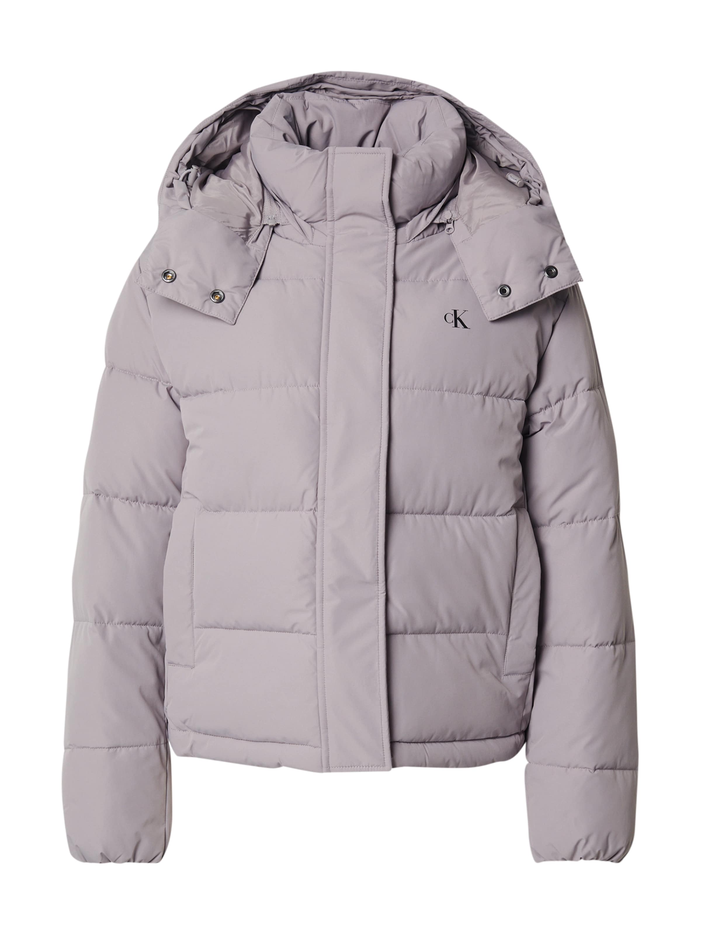 Calvin Klein Jeans Winterjas in Grijs: voorkant