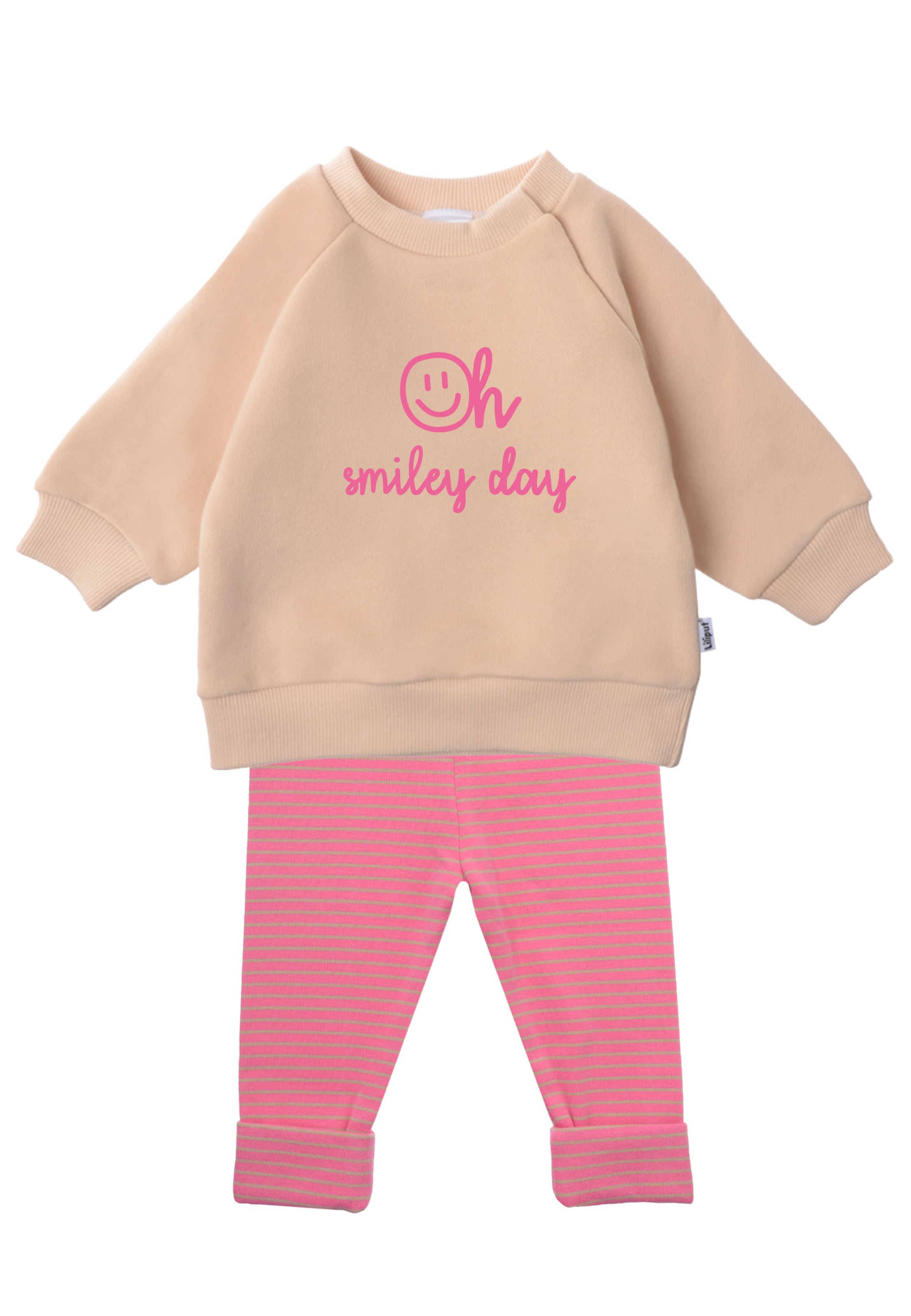 LILIPUT Set 'Oh smiley day' in Beige: Vorderseite