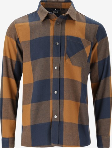 Whistler Athletic Button Up Shirt 'Vecna' in Brown: front