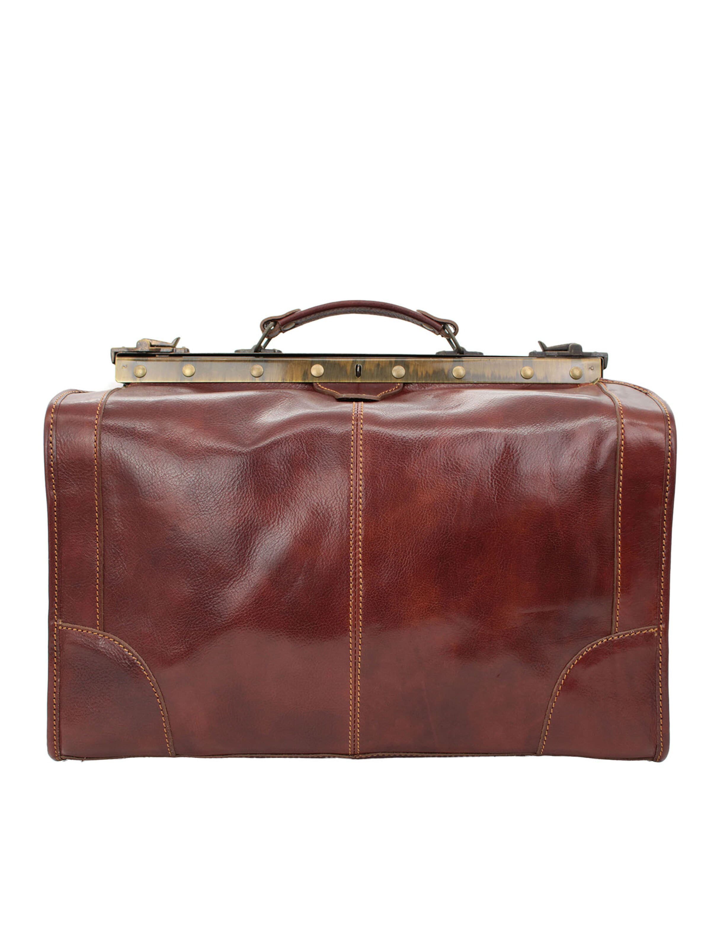 bupell Reisetasche 'Riziero'‌‌‌‌‌‌‌‌ in Braun: Vorderseite