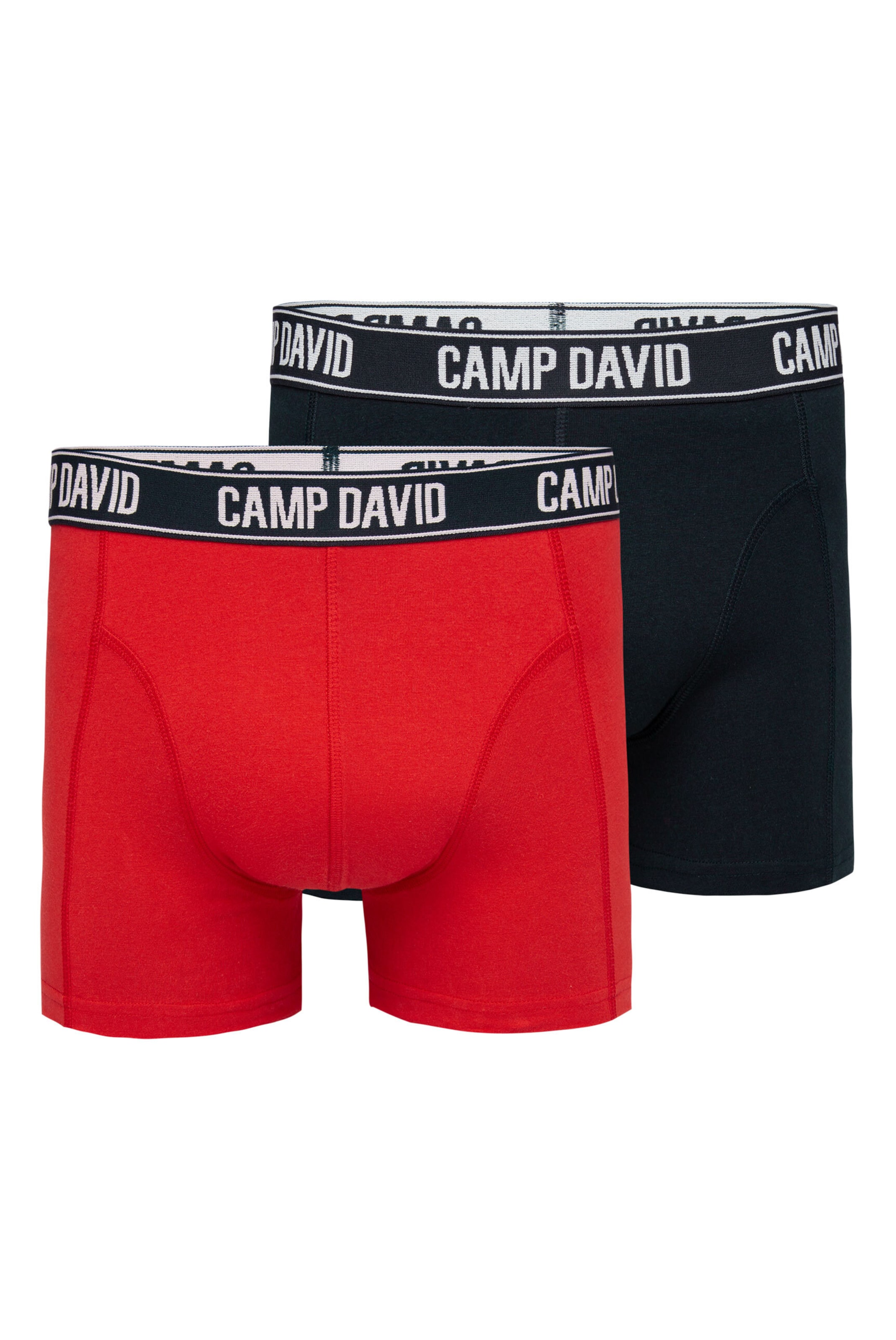 CAMP DAVID Boxer shorts in Red: front