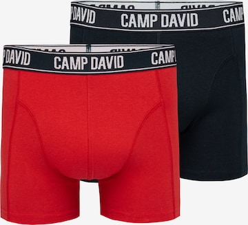 CAMP DAVID Boxer shorts in Red: front