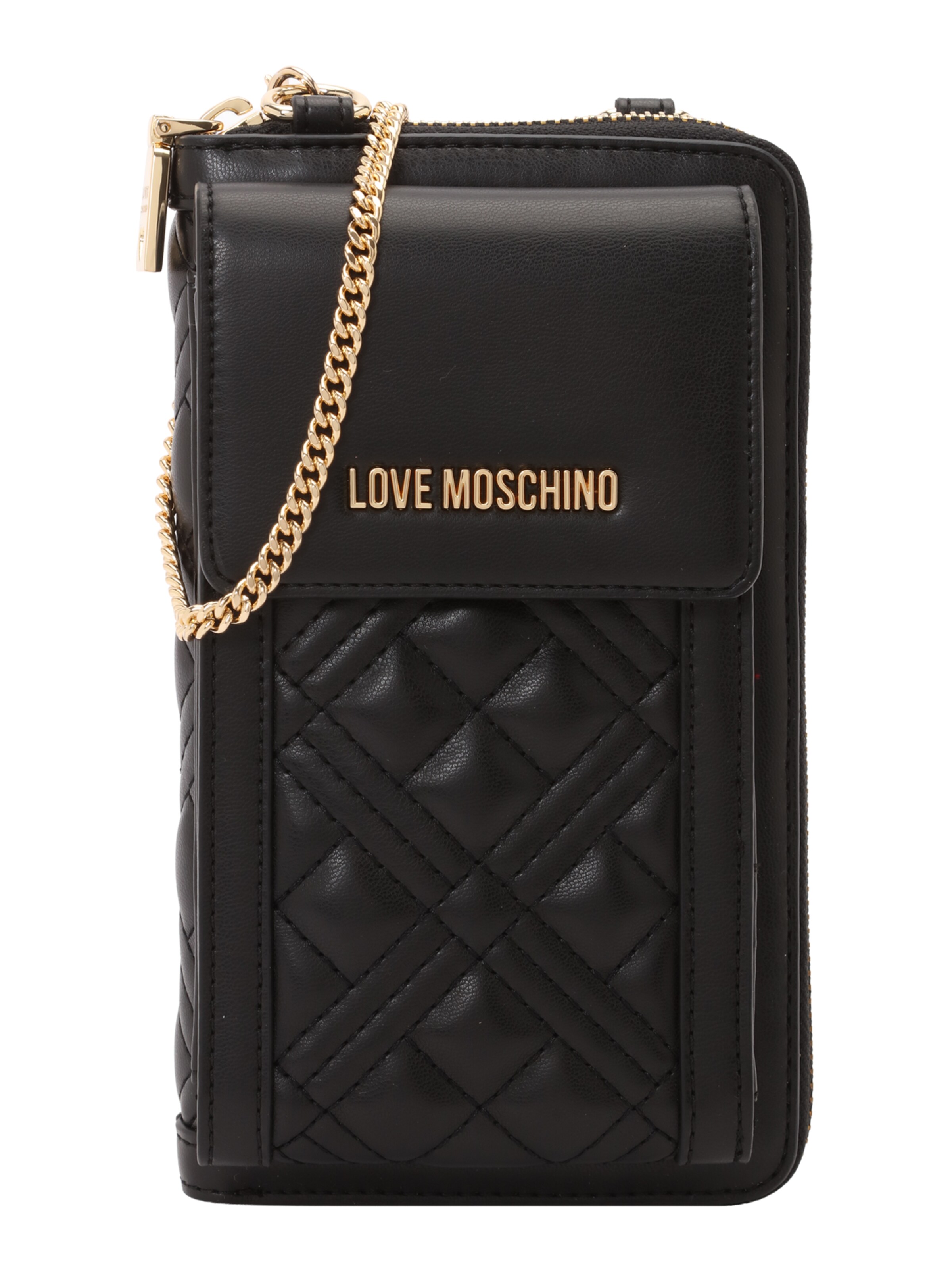 Porte-monnaies Love Moschino en noir : devant