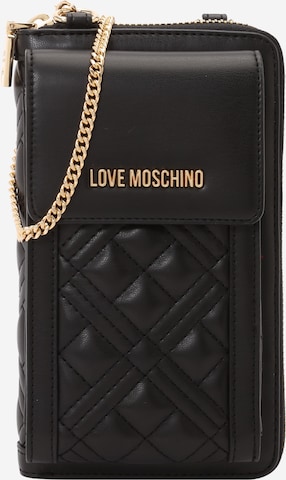 Love Moschino Portemonnee in Zwart: voorkant