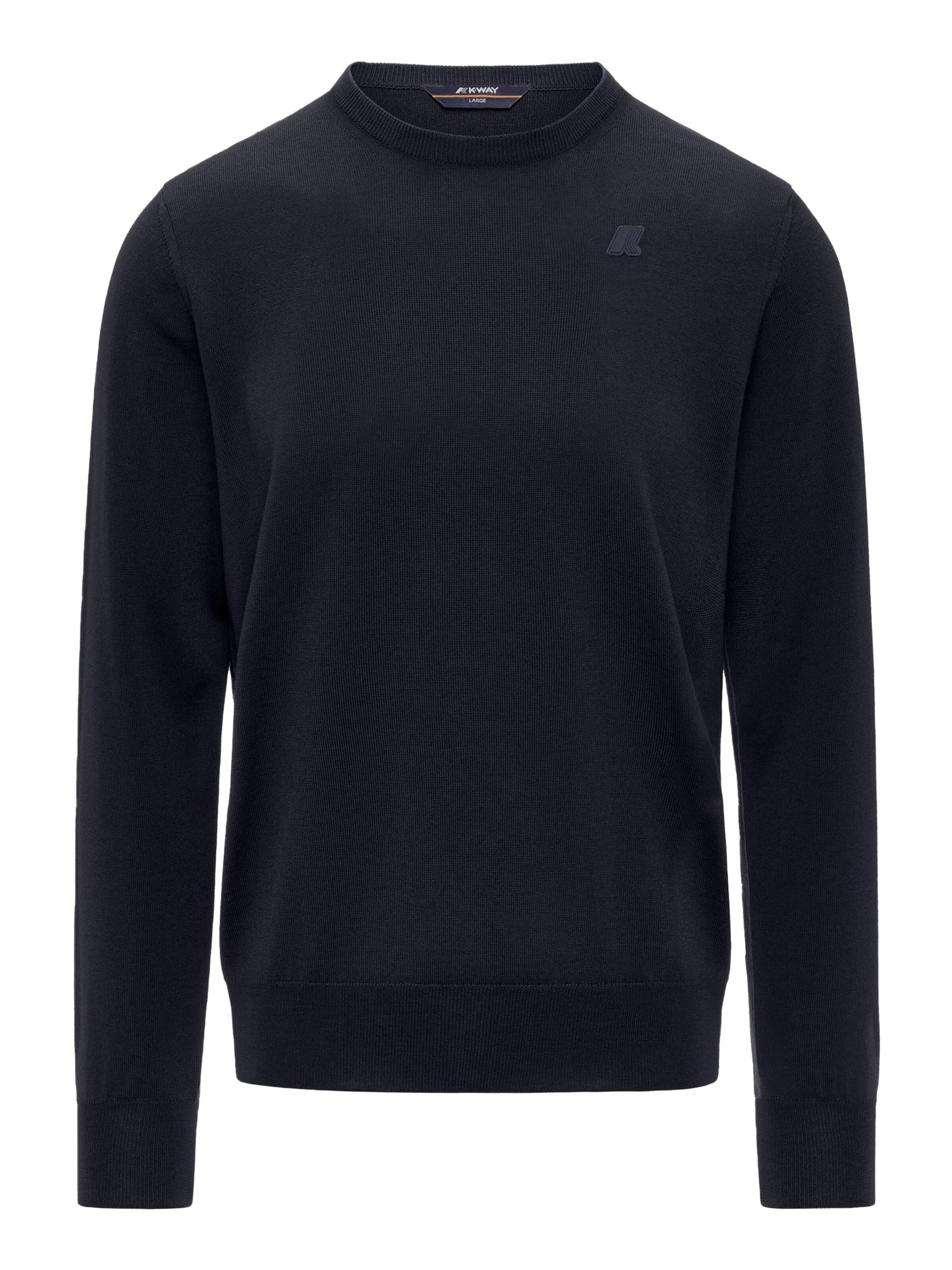 K-Way Pullover 'K-WAY SEBASTIEN MERINO PULLOVER Maglieria'‌‌‌‌‌ in Blau: Vorderseite