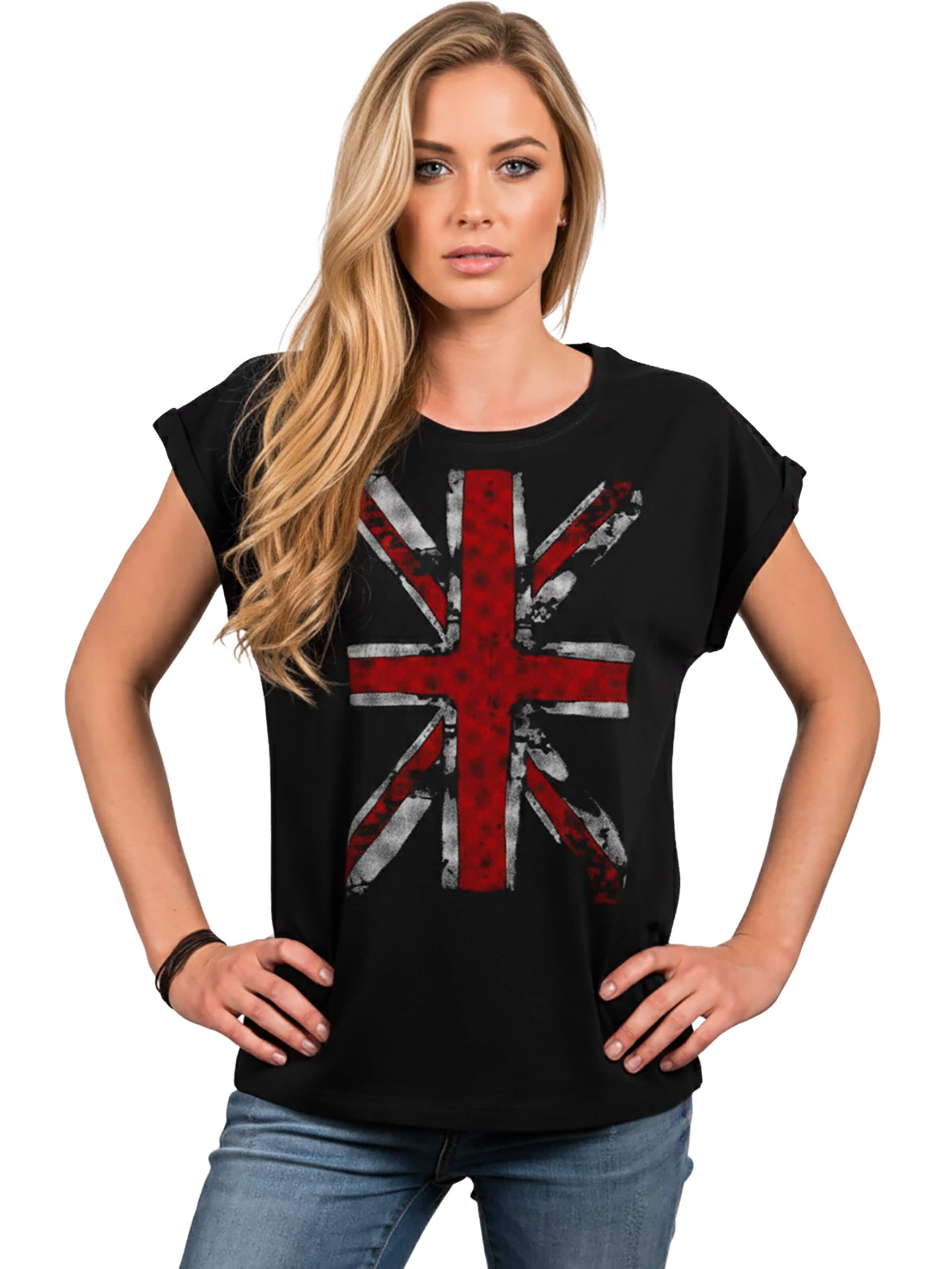 MAKAYA Shirt 'Union Jack' in Black: front