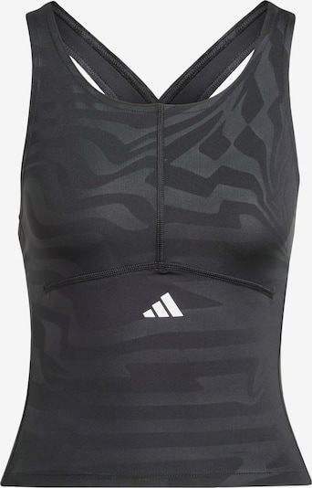 ADIDAS PERFORMANCE Sporttop 'Techfit' in de kleur Zwart / Wit, Productweergave