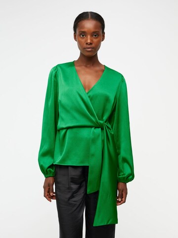 OBJECT - Blusa 'Adalina' en verde: frente