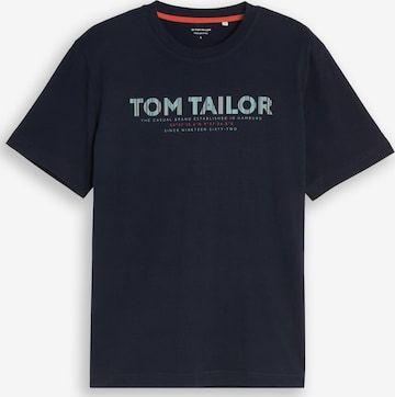 T-Shirt TOM TAILOR en bleu : devant