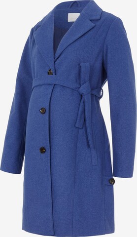 MAMALICIOUS Between-seasons coat 'Lulu' in Blue: front