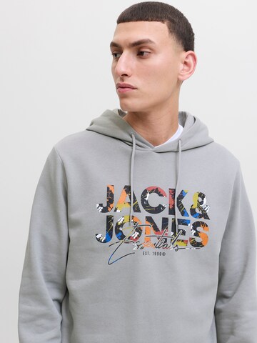 Sweat-shirt 'JJGEPLAS' JACK & JONES en gris