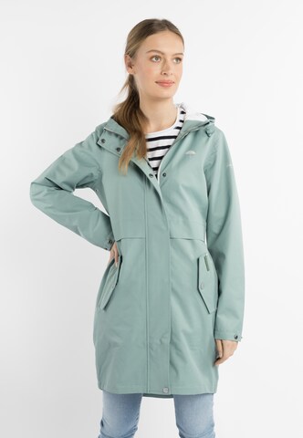 Schmuddelwedda Raincoat in Green: front