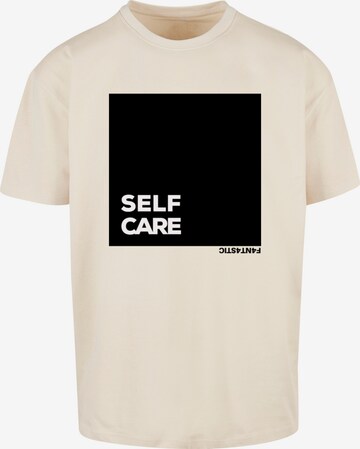 F4NT4STIC Shirt 'SELF CARE' in Beige: voorkant