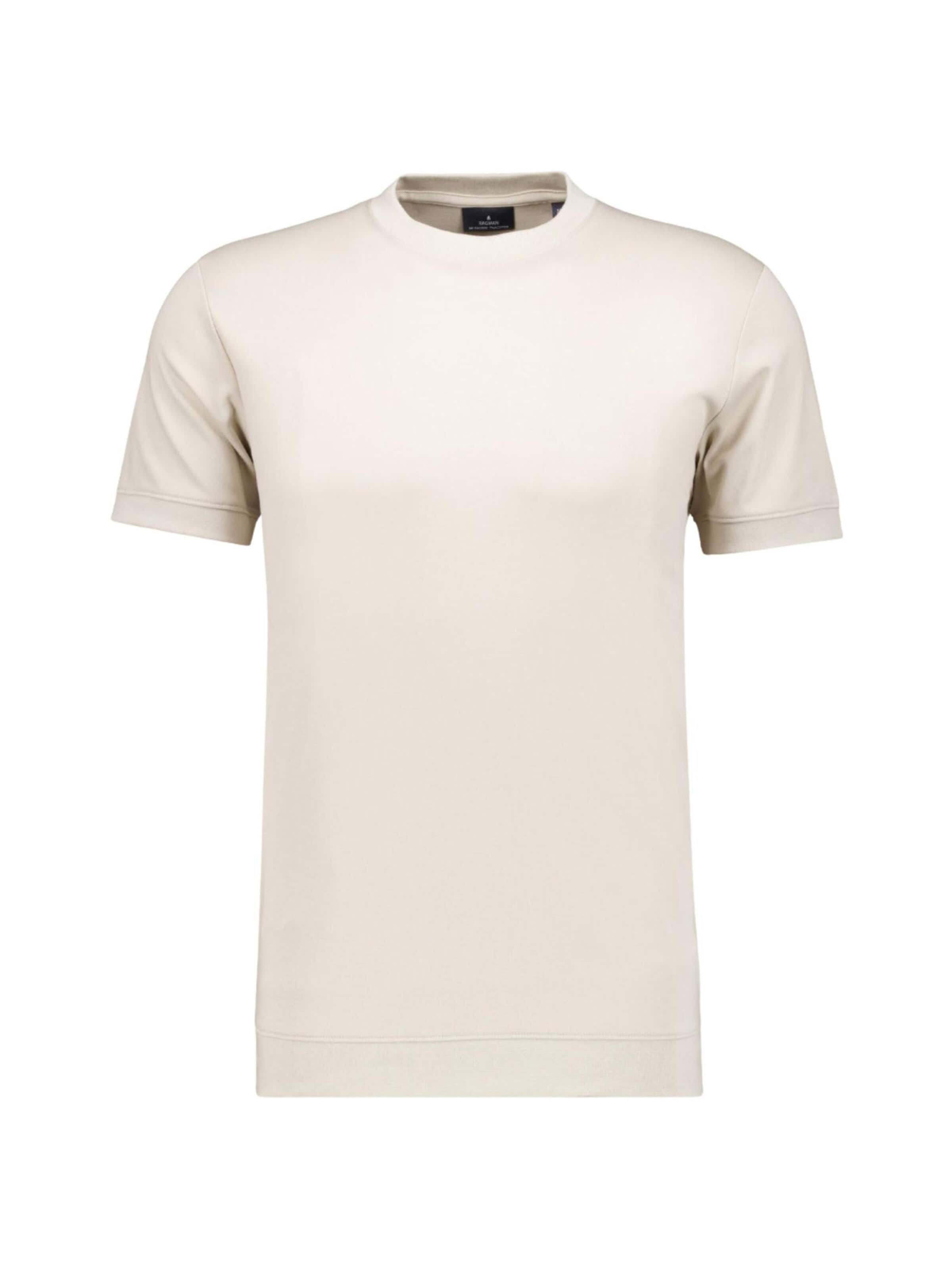 Ragman Shirt 'RAGMAN T-SHIRT M/M T-SHIRT' in Beige: voorkant