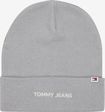 Tommy Jeans Muts in Grijs: voorkant