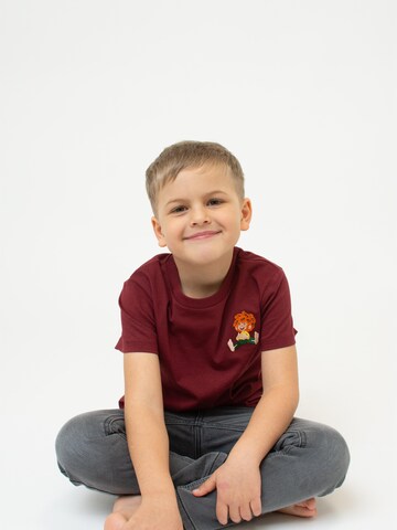 Bavarian Caps Shirt 'Pumuckl lacht' in Red