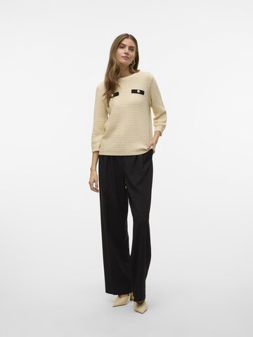 VERO MODA Sweater 'VMHarper' in Beige