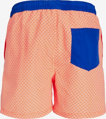 JACK & JONES - Calções de banho 'FIJI' em laranja