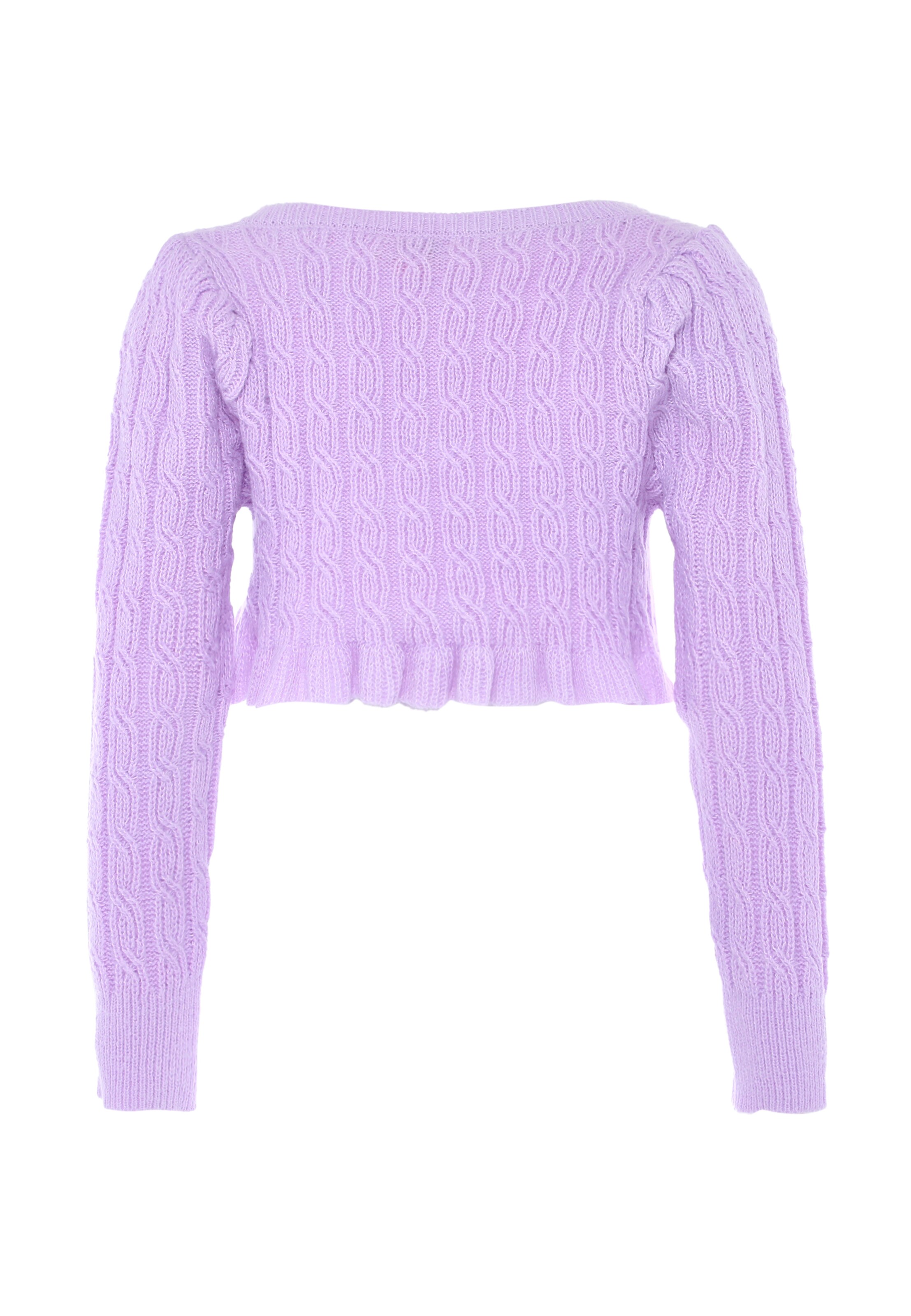 aleva Knit cardigan in Purple