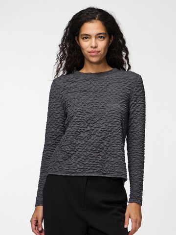PIECES Shirt 'PCOlline' in Grey: front