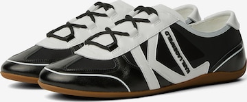 KARL LAGERFELD JEANSNiske tenisice ' ALTIA MONOGRAM LOW TOP ' - crna boja: prednji dio