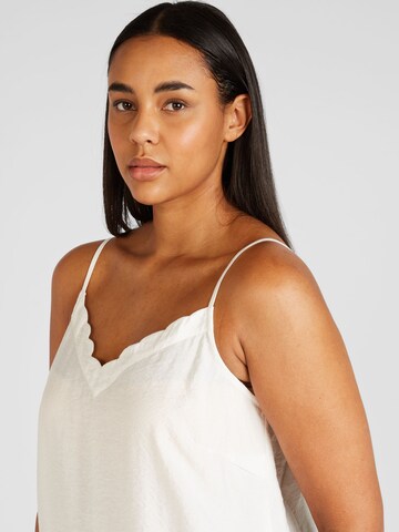 Vero Moda Curve - Top 'DORIA' em branco